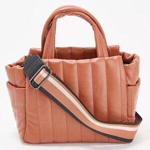 NWT Think Royln Faux Leather Tote / Removable Strap - Paxton (in Saddle)